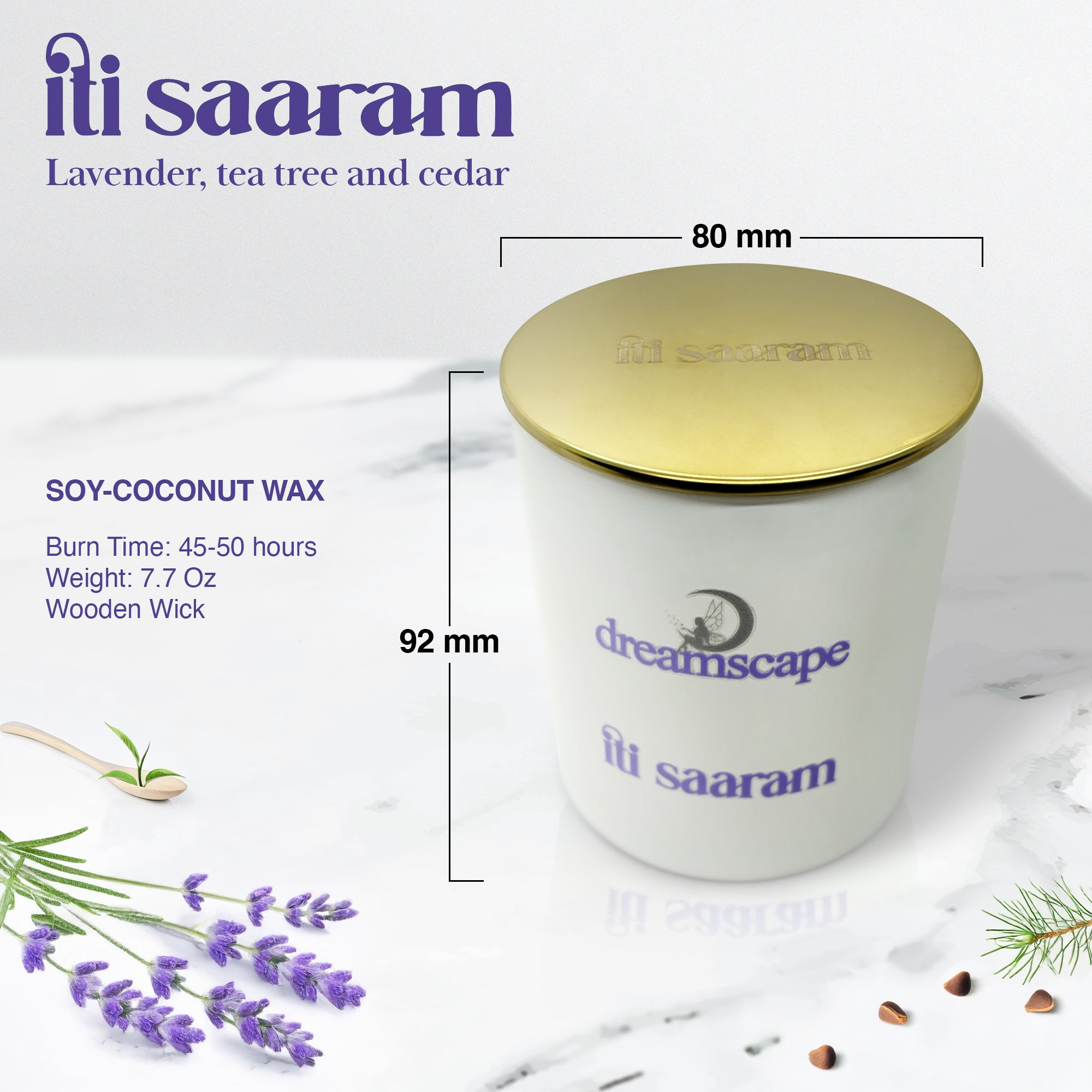 Dreamscape | Handcrafted Soy Candle | Lavender & Tea Tree