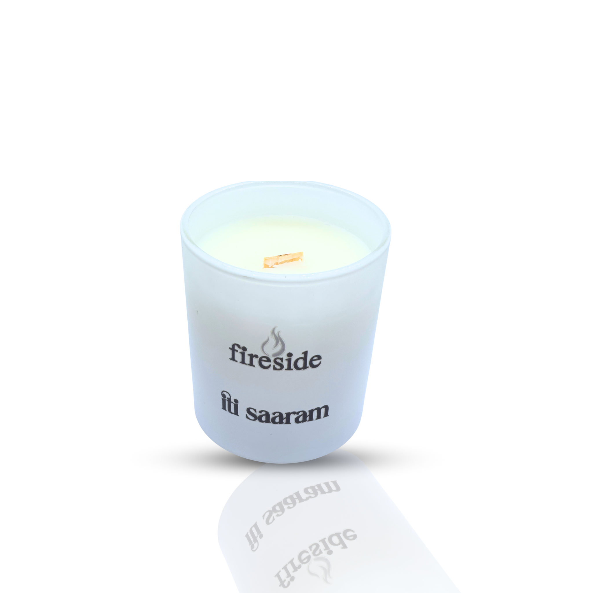 Fireside | Soy Candle with Crackling Wood Wick | Marshmallow