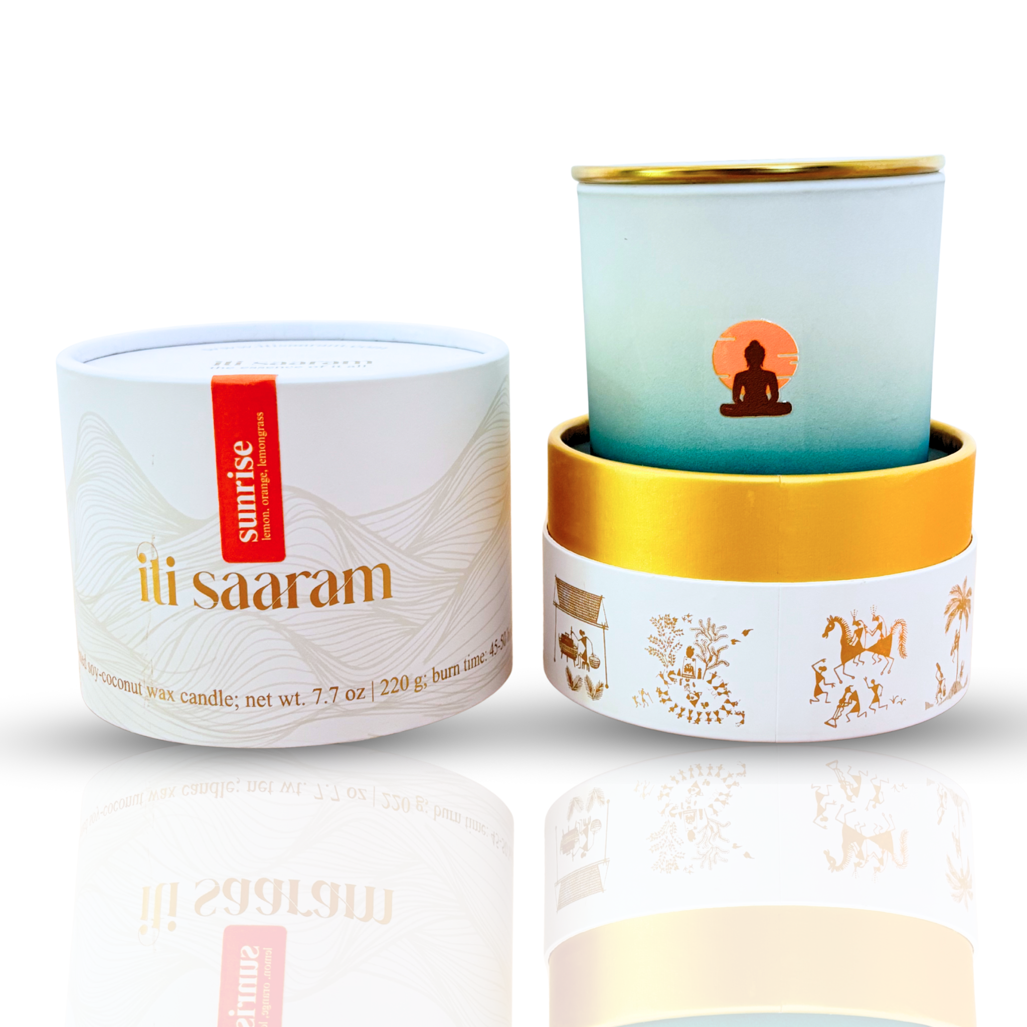 Sunrise | Clean Burning Soy Candle | Fresh Lemongrass Scent
