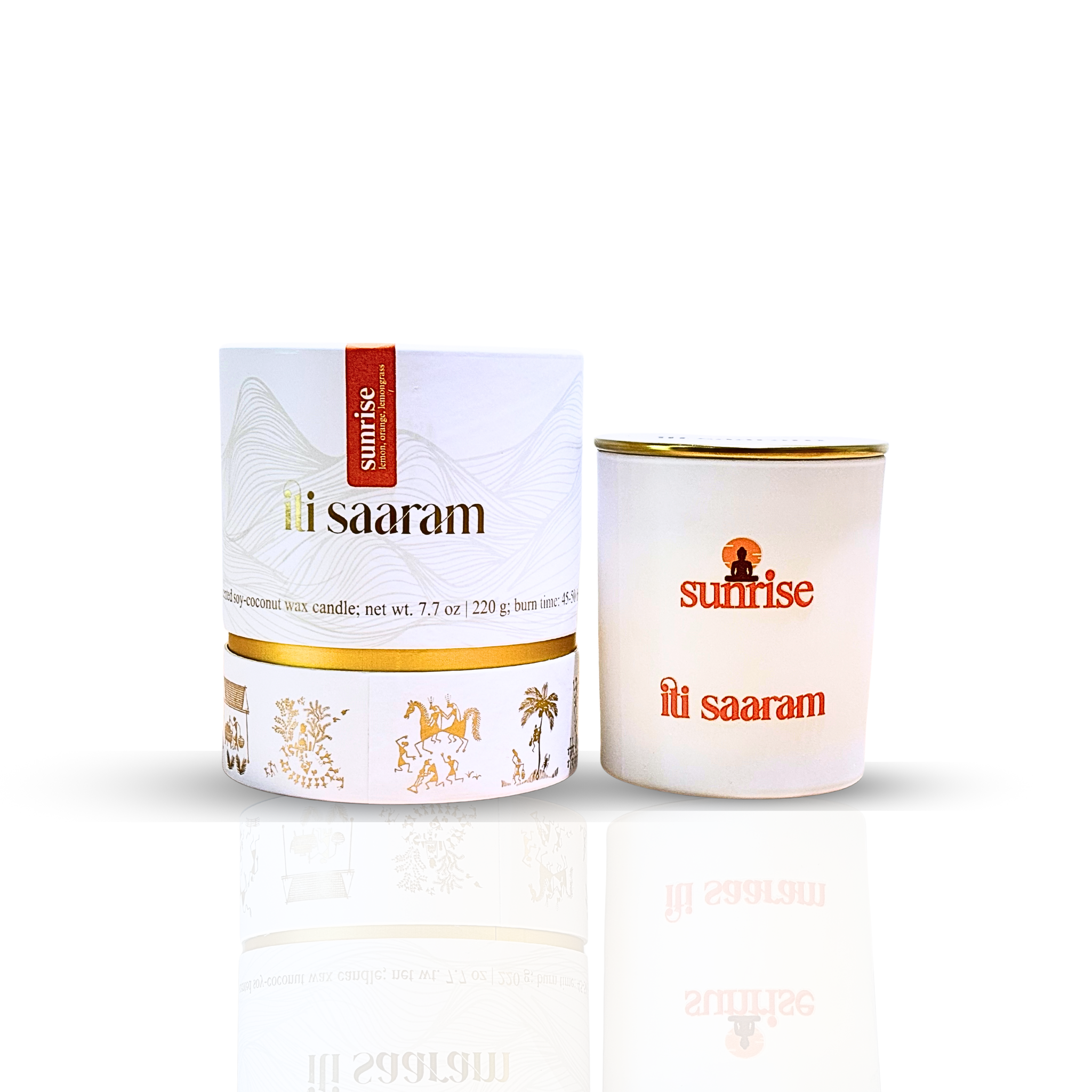 Sunrise | Clean Burning Soy Candle | Fresh Lemongrass Scent