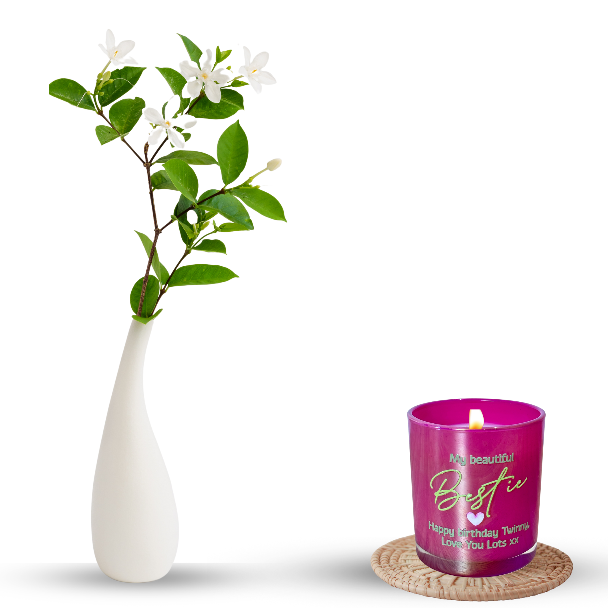 Bestie | Soy Candle Gift for Friends | Blackberry Cocktail or Unscented