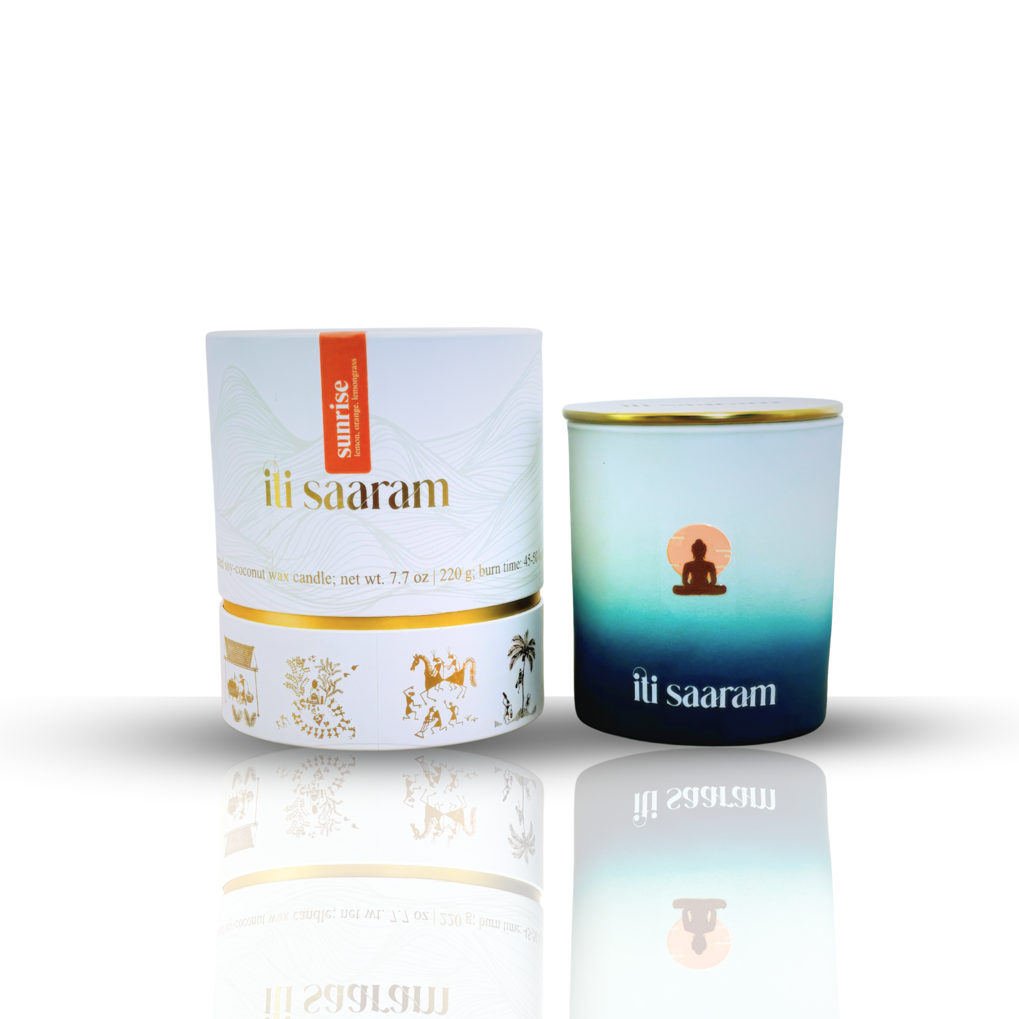 Sunrise | Clean Burning Soy Candle | Fresh Lemongrass Scent